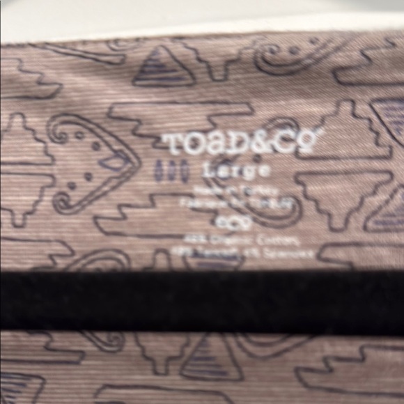 Toad & Co Elegant Brown / Taupe Patterned Dress sz l - Picture 2 of 4